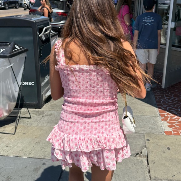 Pink Ruffled Dress - Picture 2 of 4